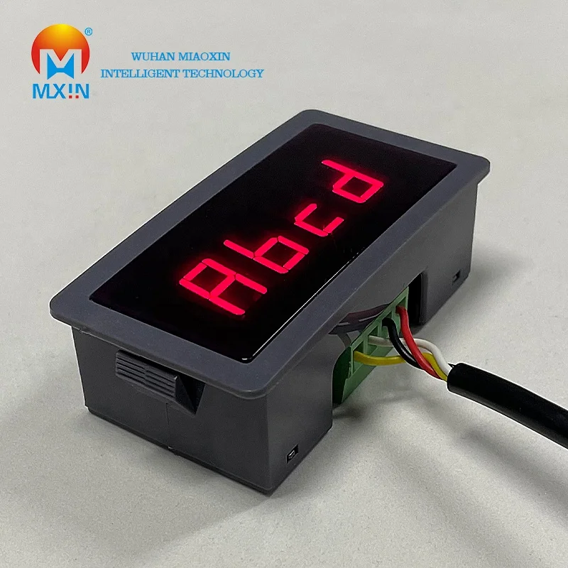 Industrial 3/4/5/6 bit Red waterproof RS485 serial port meter led digital tube display MODBUS-RTU