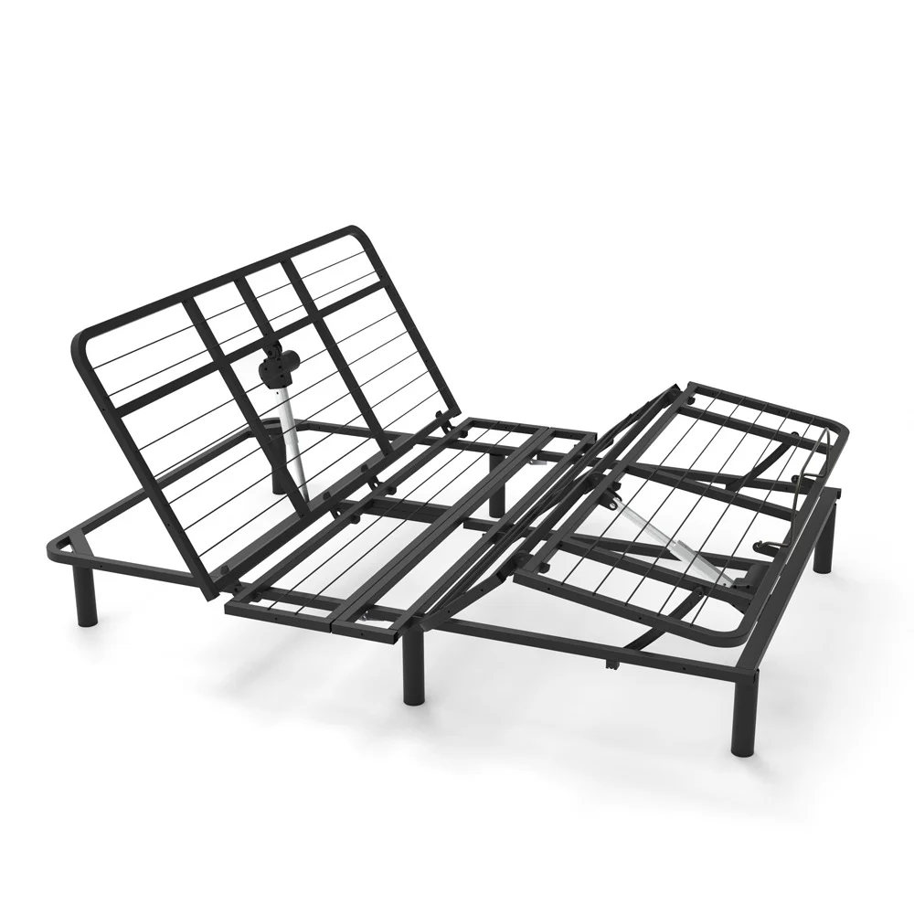 Massage Remote Electric Anti Shake Metal Frame Ergomotion ergonomic Height Adjustable Lift Beds USB high platform bed frame uk