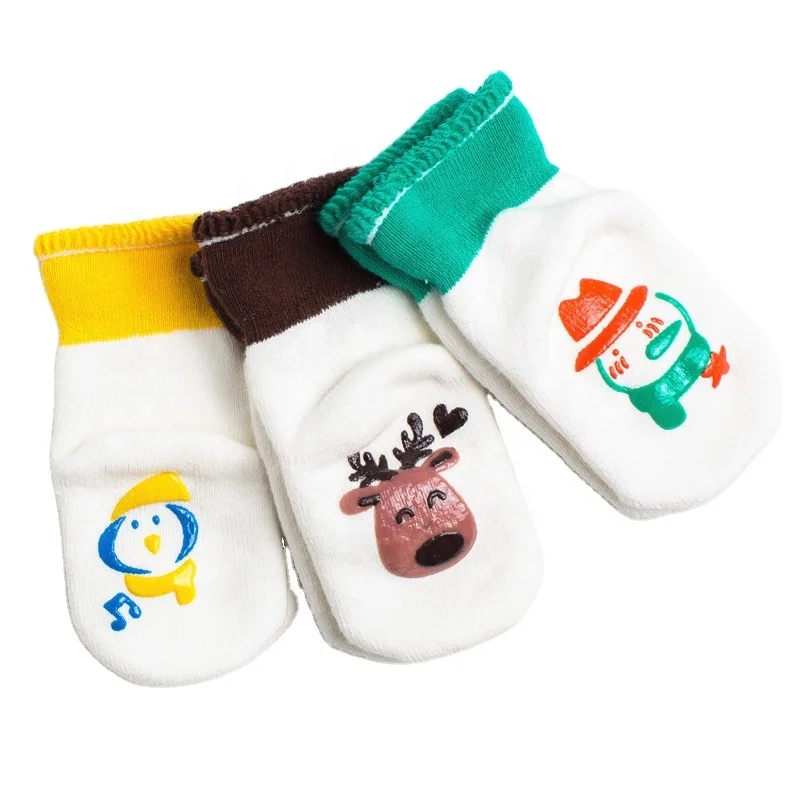 Cartoon Cute Anti-Slip Baby Socks Casual Baby Multi Color Grip Socks