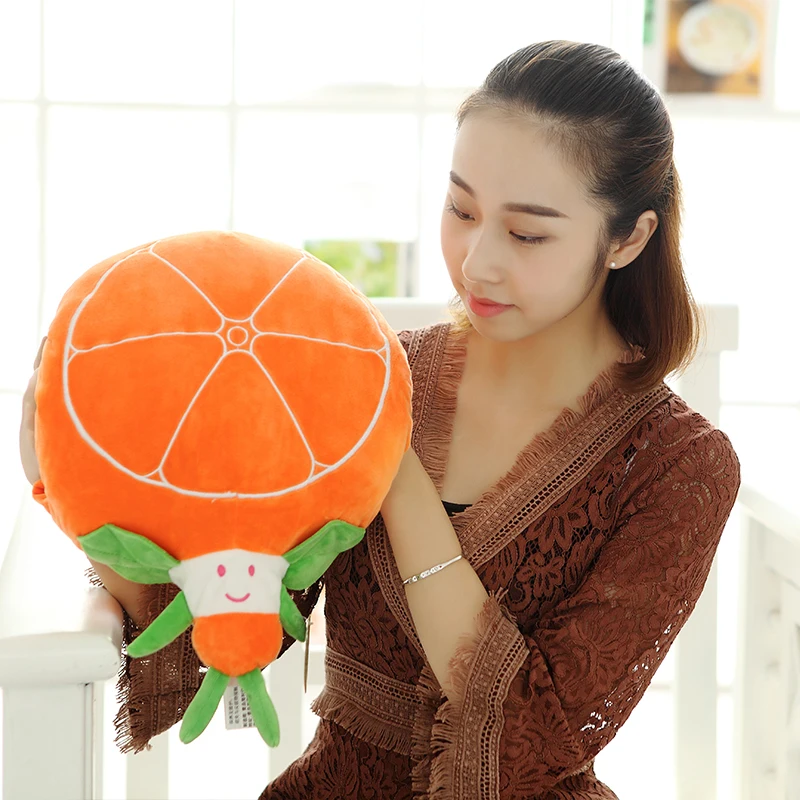 Custom Design Vegetable Shaped Hand Warmer Pillows Home Decor Throw Cute Fruit Plush Pillow