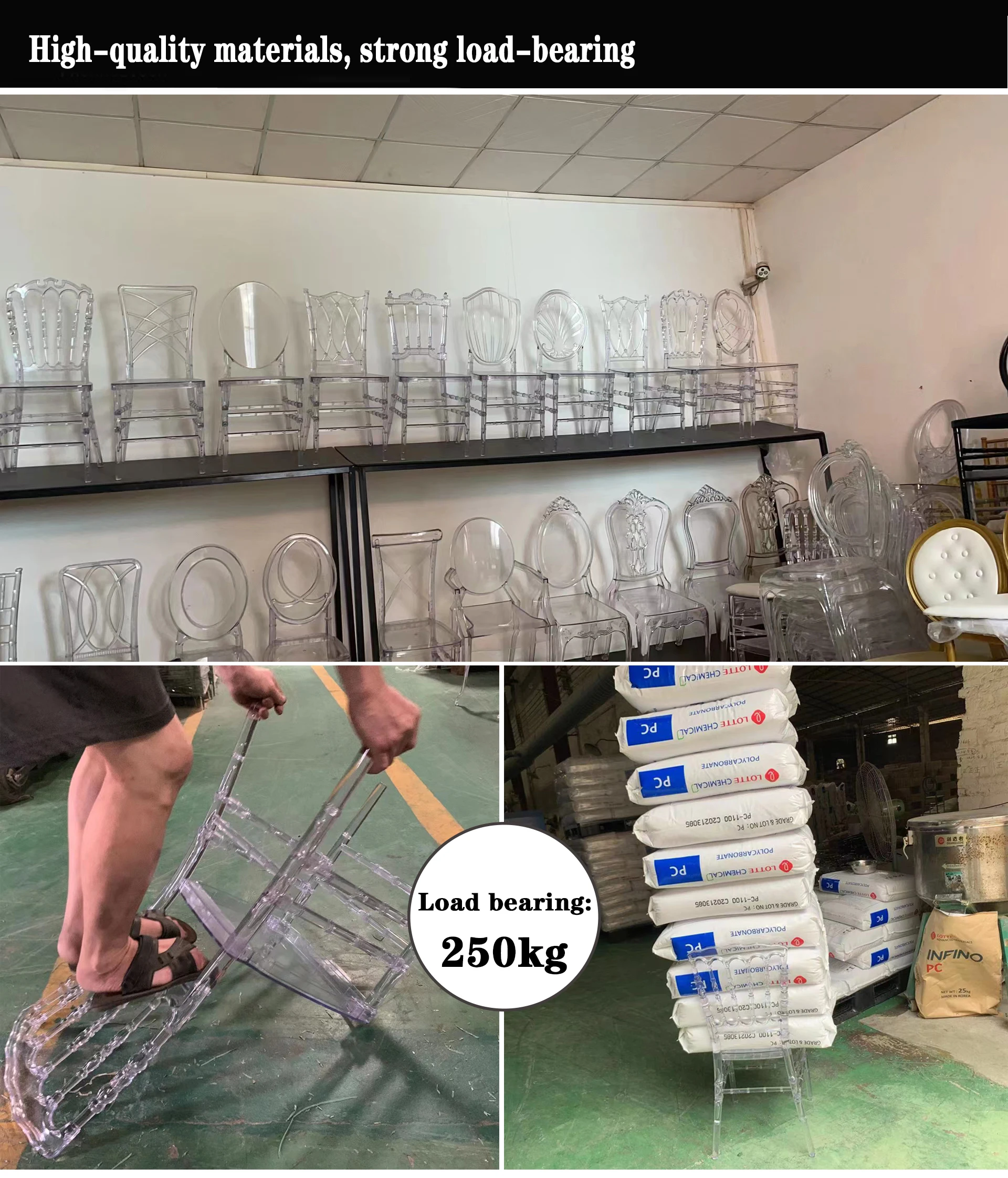 Wholesale Modern Outdoor And Indoor White Plastics Chairs For Event Or Banquet Ghost Louis Arm Dining Chair