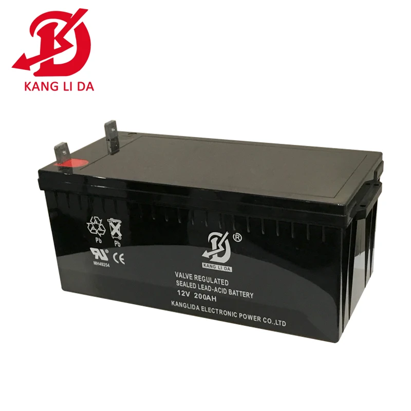 Kanglida 4pcs 12v 200ah in parallel to be 12v 800ah solar battery 200ah solar battery for pv energy storage use