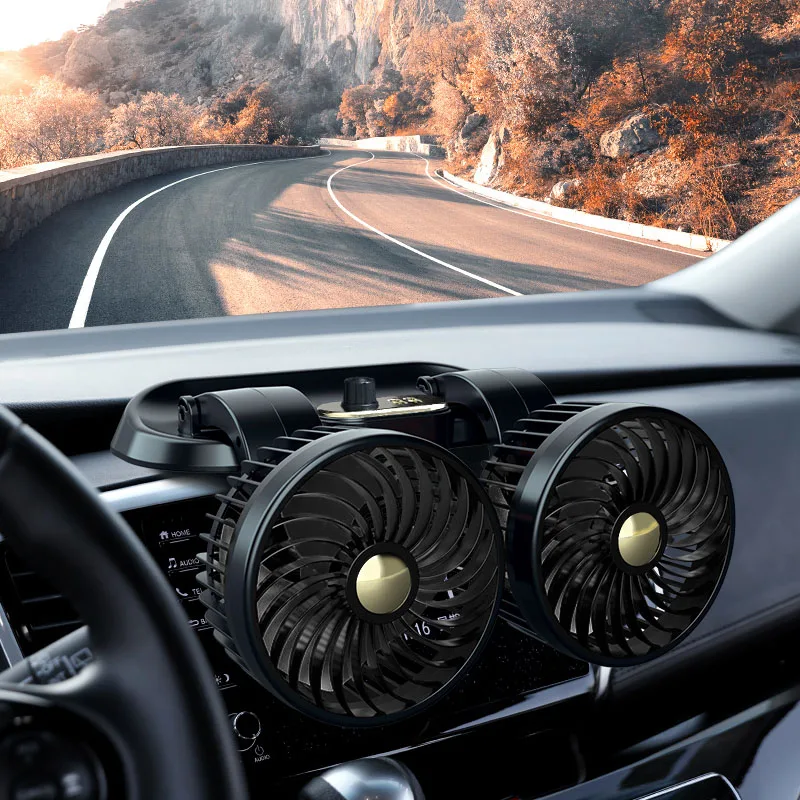 Factory Price Custom 360 fan for caravan truck marine boat 24v car vehicle air cooling cabin fans truck parts and accessories