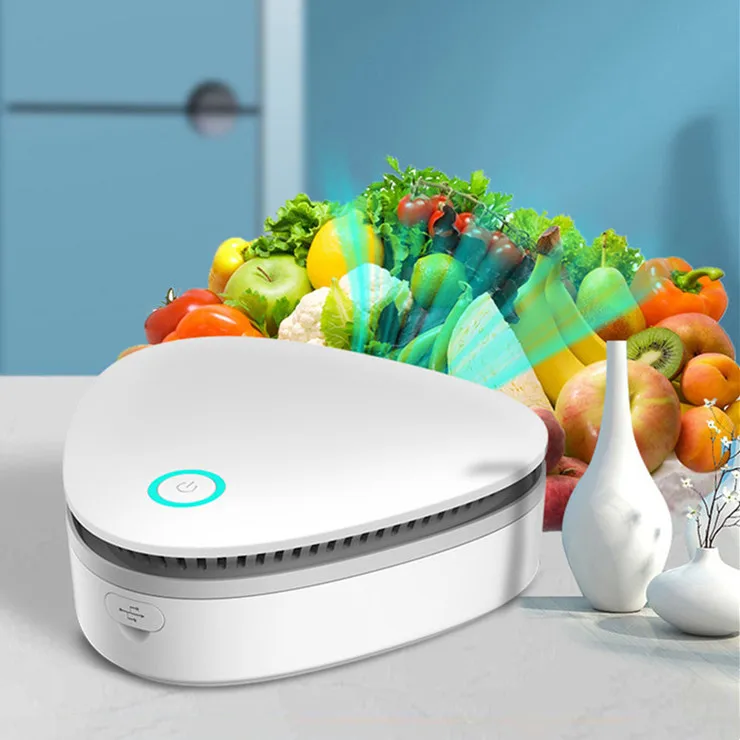 wholesale portable sterilization ozone generator car air purifier food sterilizer refrigerator germicidal deodorizer