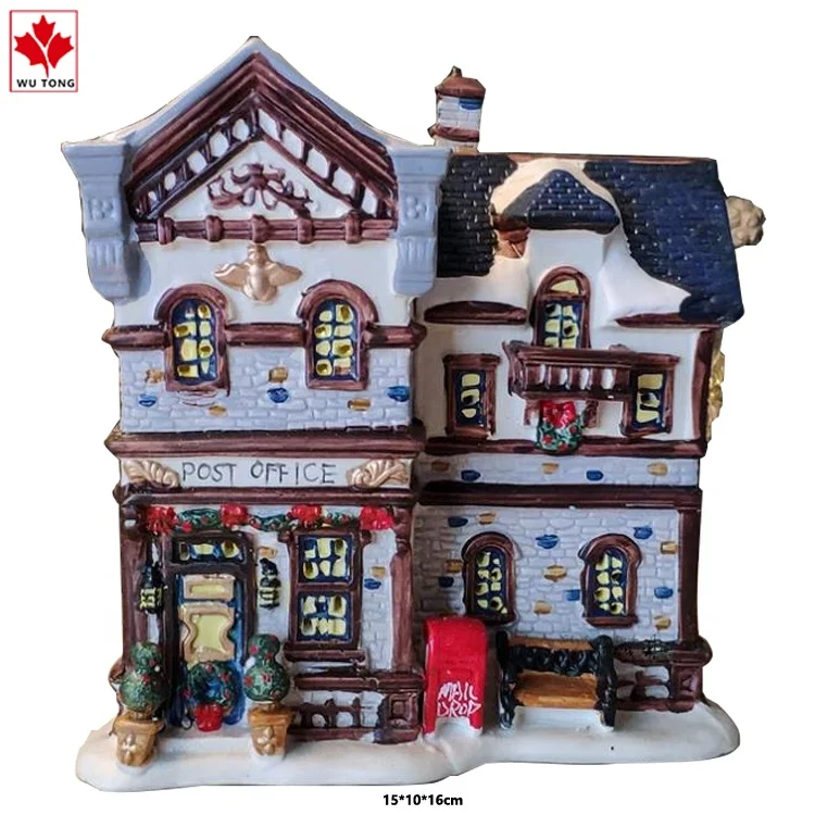 Custom Lighted Christmas House Christmas Village Sculptures