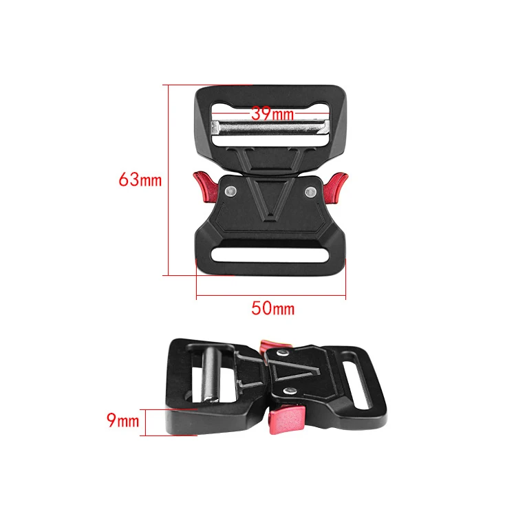 39mm custom logo metal outdoor 1.53 inch tactical buckle zinc alloy webbing luggage high-end casual buckle