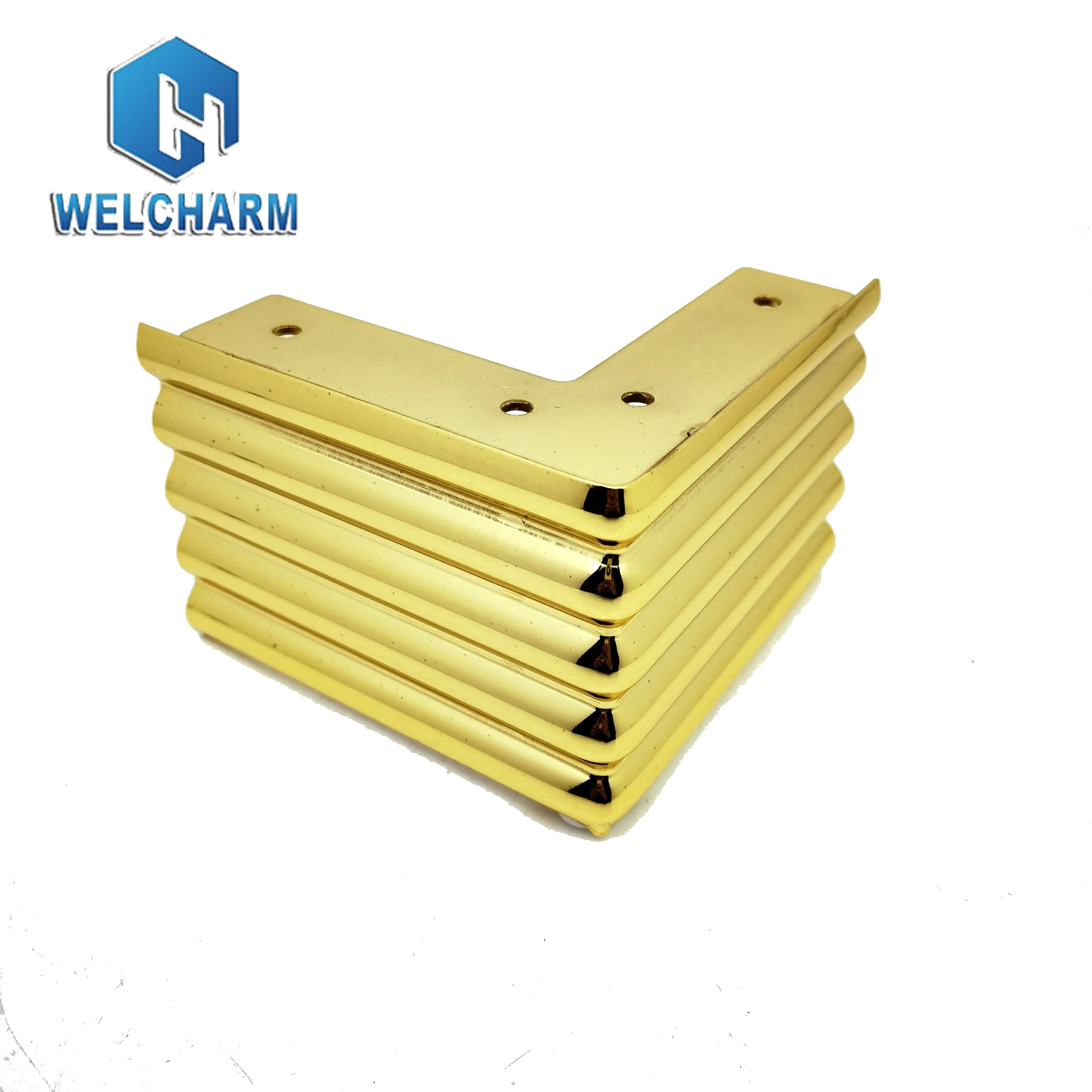 Metal Gold Sofa Legs Furniture Accessories Golden Chrome Furniture Legs Modern Design Sofa Legs Fitting