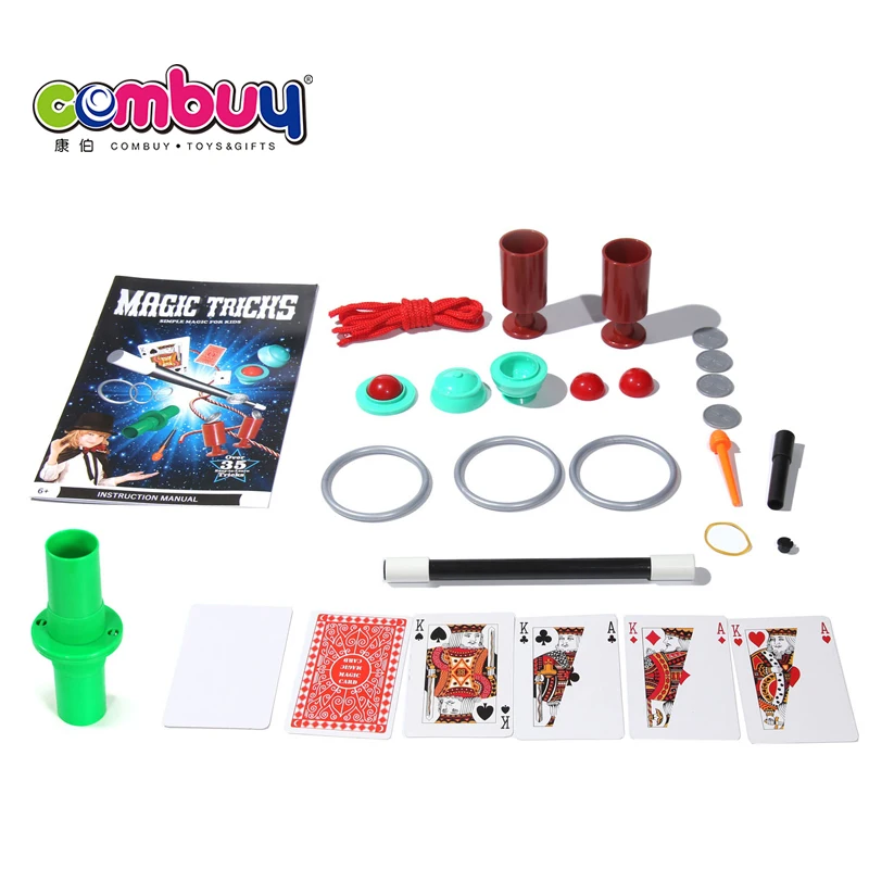 Simple mini 35 kinds popular toys kids kit magic tricks items