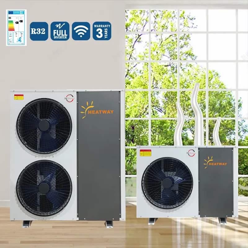 10kw 12kw 16kw 20kw EVI Air to Water Heating Pump EVI Inverter with CAREL controller & Wifi