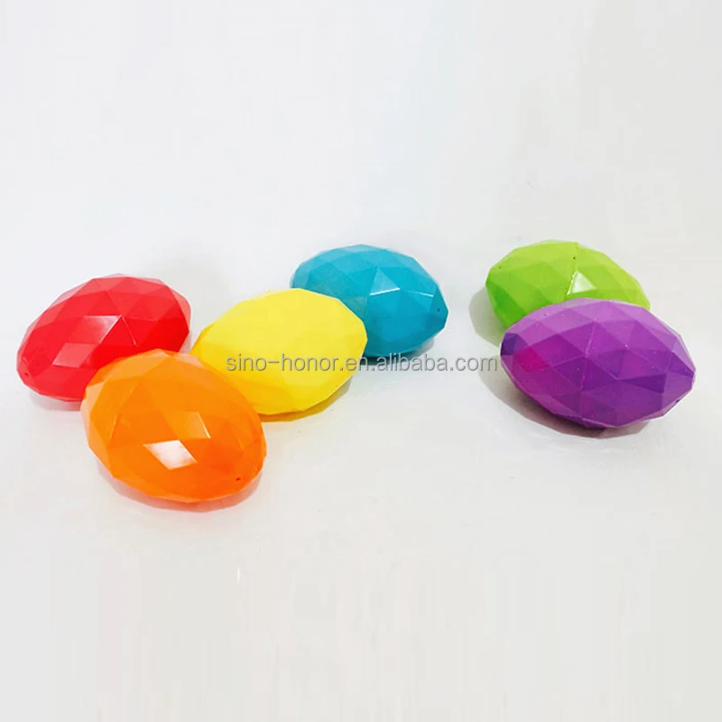 Оптовая Продажа Красочные пластиковые яйца Алмазная Прозрачная форма Фестиваль яиц