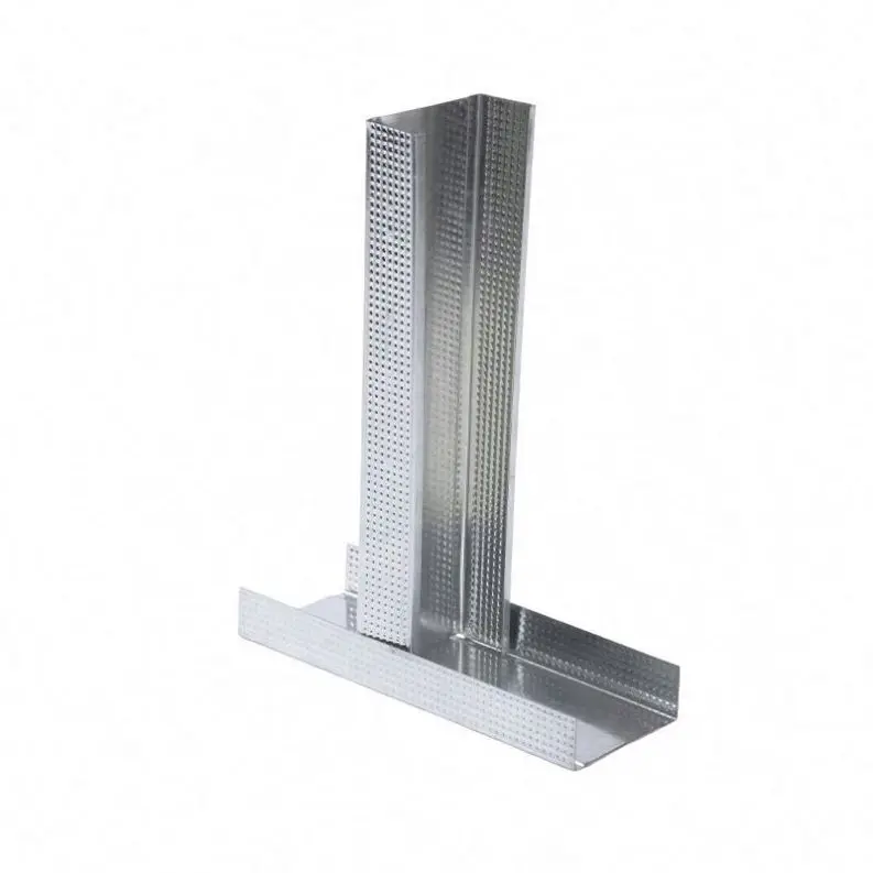 Galvanized steel frames profiles for Plasterboard or Gypsum Board Partition metal stud and track