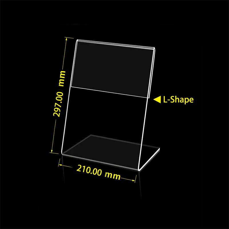 Slant Back Acrylic Sign Holder 8.5 X 11 Inches Stands For Display Flyer Holder Menu Holder Paper Stand