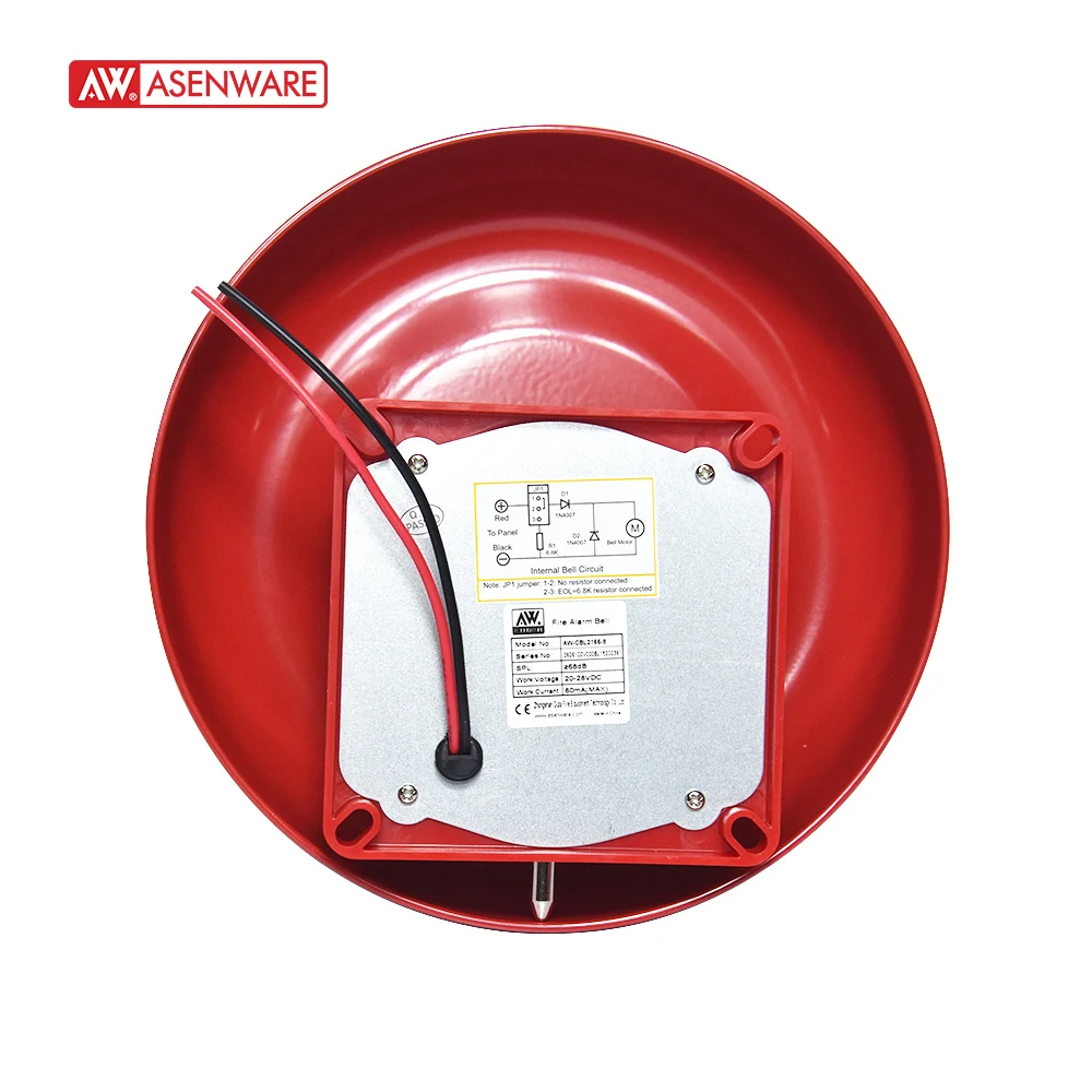 20-28V DC fire alarm bell 6 inch CE approved volume>98dB