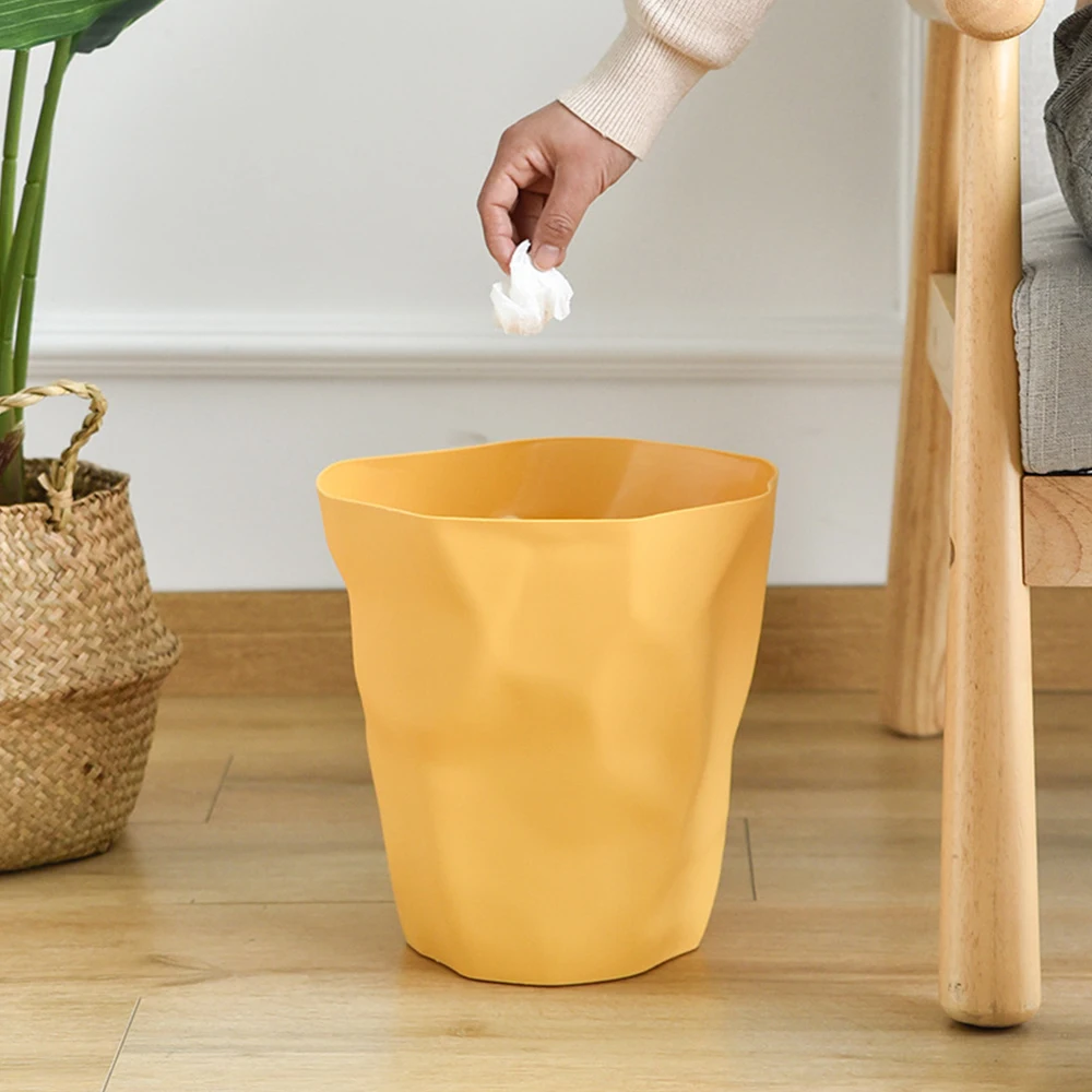 Wholesale custom logo high quality round plastic trash can 27cm Standing trash bin