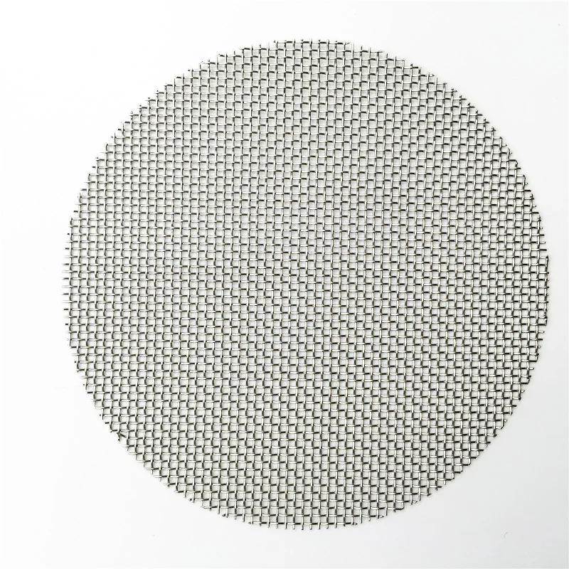 SS 304 316 316L durable stainless steel woven filter mesh screen disc with seamless frame