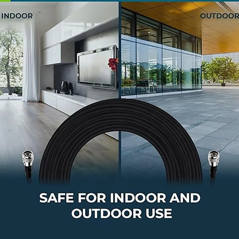 Low Loss Coaxial N Type LMR400 Crimp LMR400 35m LMR400 Cable High Quality