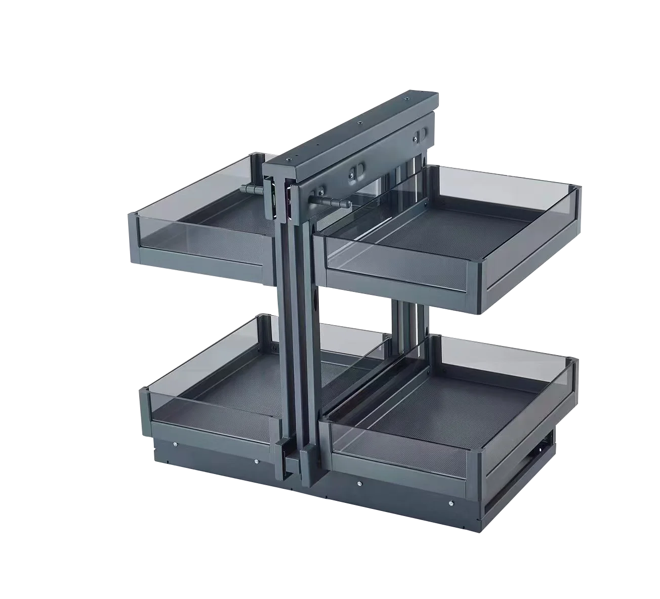 Универсальная выдвижная корзина для хранения волшебный Угловой блок кухонных шкафов организация стеклянных ящиков