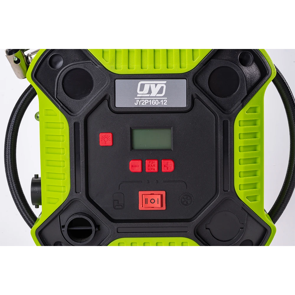 12v digital tire inflator, 160psi car air compressor, multi-purpose car air pump with vacuum function
