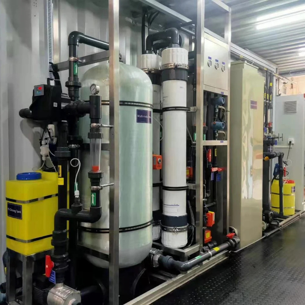 Sea Water Desalination Container Salt Water Treatment Systems Seawater Desalination Machine Plant