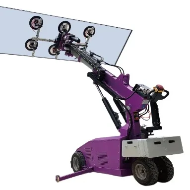 Hot Sale Electric glass lifter sucker truck, automatic glazing robot, large size glass install and move equipment