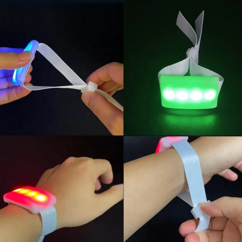 flashing remote controlled led bracelets party supplies decorations DMX control new party favors bracelets custom for kids nylon