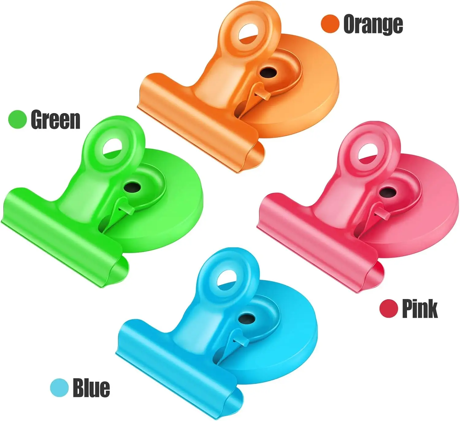 Color Paint Color Metal Magnet Clip Refrigerator Decoration Record Memory Photo Clip Office Whiteboard Magnet Clip