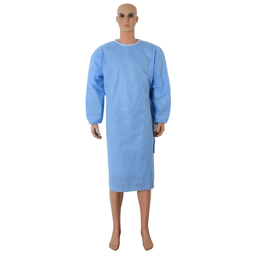 Level 1 2 Wholesale Non-woven Fabric Medical Surgical Gowns Sms Surgical Isolation Custom Design Disposable Waterproof Gown