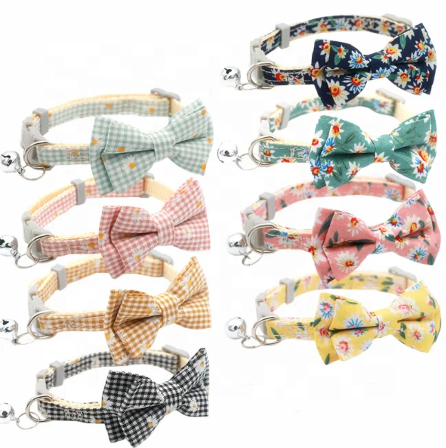 Лидер продаж, хорошее качество, аксессуары для домашних животных, регулируемый ошейник для кошек, галстук-бабочка, ошейник для собак с пластиковыми пряжками