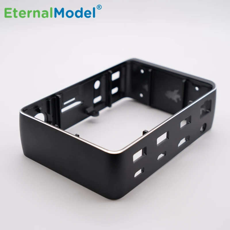 
EternalModel CNC milling service aluminum turntable tonearm base plate with silver anodizing 