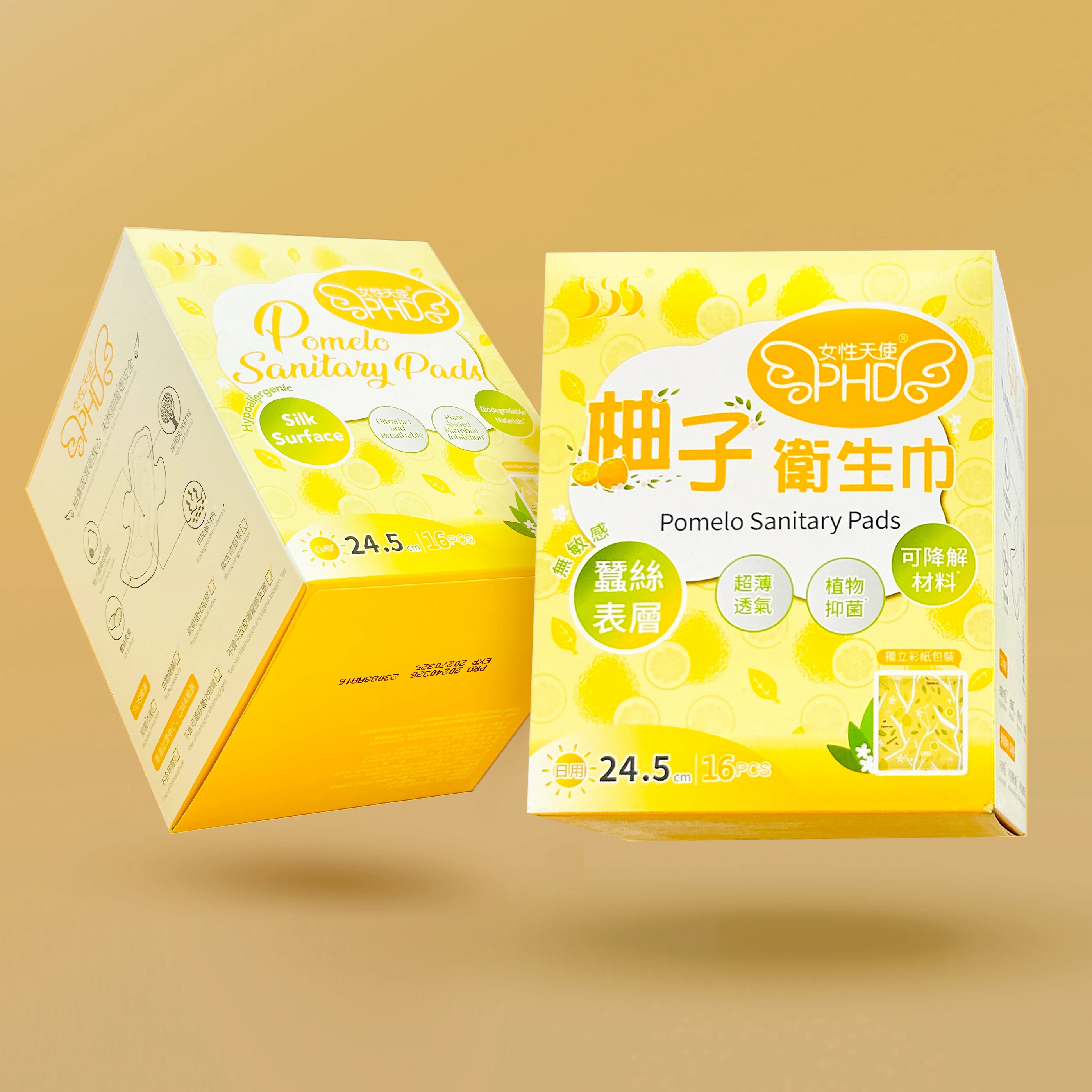 Wholesale Female Organic Cotton Biodegradable Sanitary Pads Comfortable Disposable Sanitary Napkins For Lady