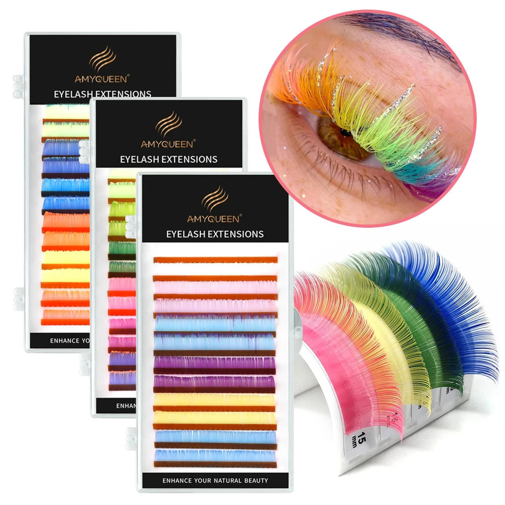 Factory Price Korean PBT Silk Volume Ultra Black Lash Extensions Natural Bulk Easy Fan Eyelash Extension