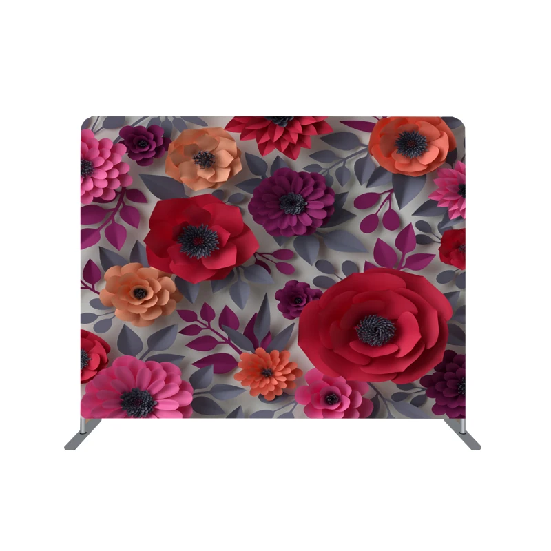 Bestful Signs Double Sided Backdrop Printing Tension Fabric Photo Booth Backdrop Foto Background for Photography Back Drop Stand
