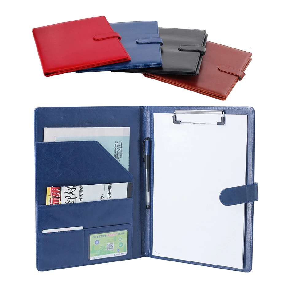 
High Quality Business Portfolio A4 PU Leather Document Folder 