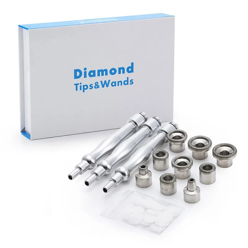 Diamond Microdermabrasion Dermabrasion Replacement Accessories 3 Wands 9 Tips for Facial Peeling Face Skin Care