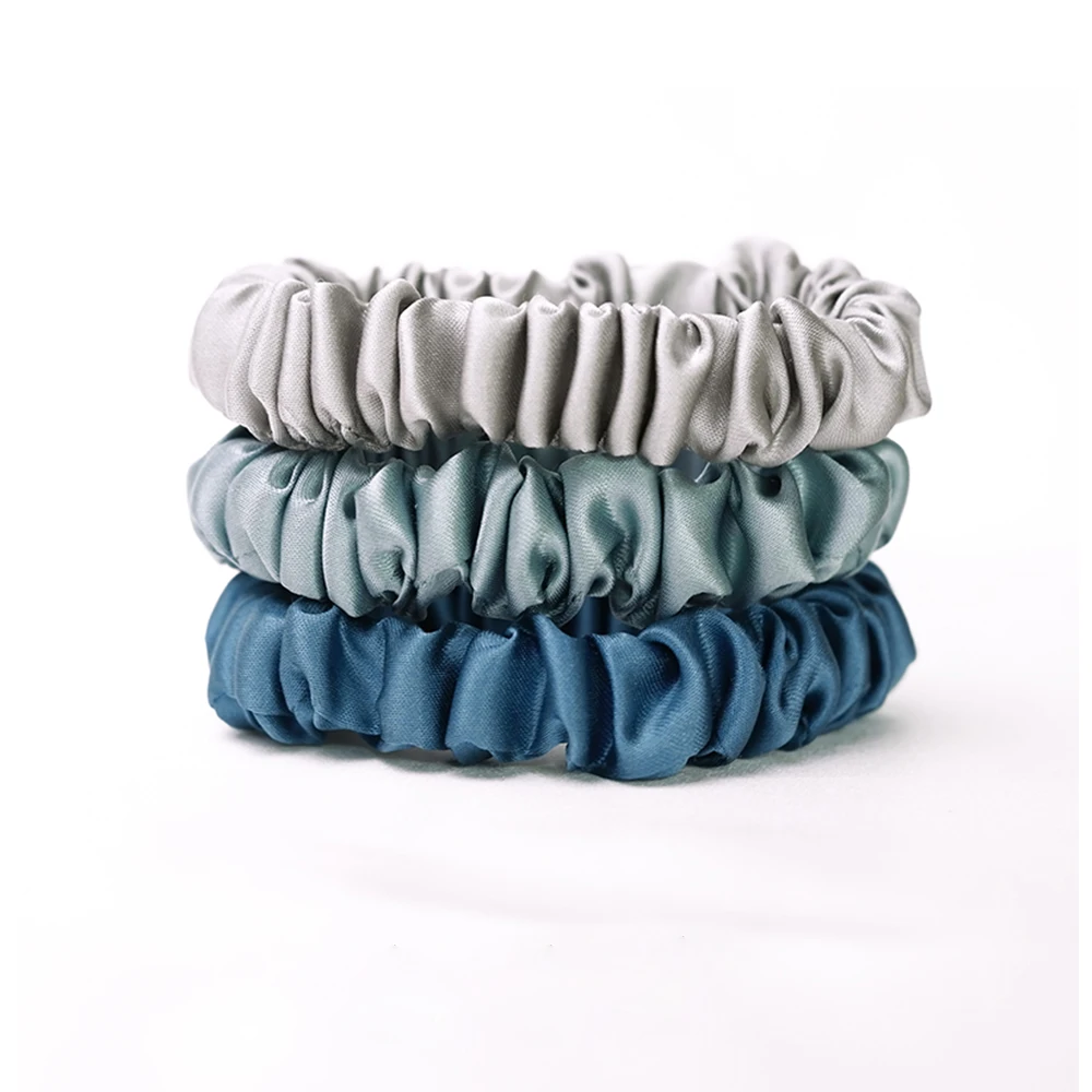 Роскошные атласные резинки для волос в новом дизайне, резинки для волос 6 А, 19 мм, 2,5 см, 4 см, 6 см, резинки для волос из 100% шелка тутового шелкопряда для женщин