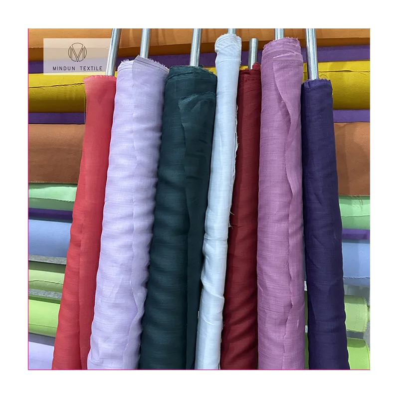 Mindun 60S 100% Ramie Printed Newest Cheap Hot Sale 2024 High Quality Comfortable Ramie Fabric