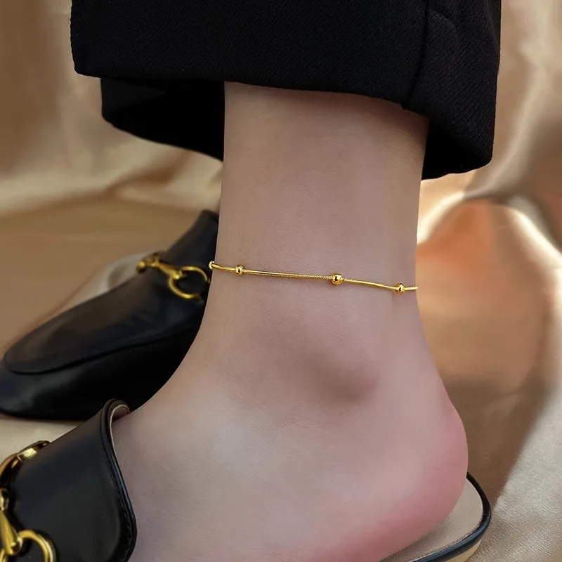 2024 Anklets For Women Low Price Fashion Sexy Beaded Seaside Chain Foot Anklet