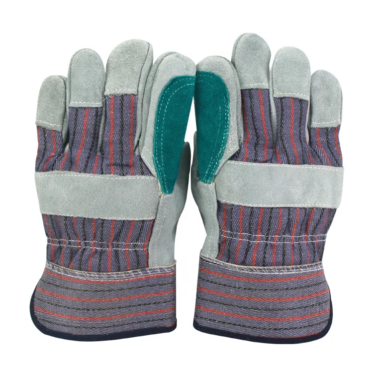
Wholesale High Quality Striped Electric Welding Labor Protection Gloves 