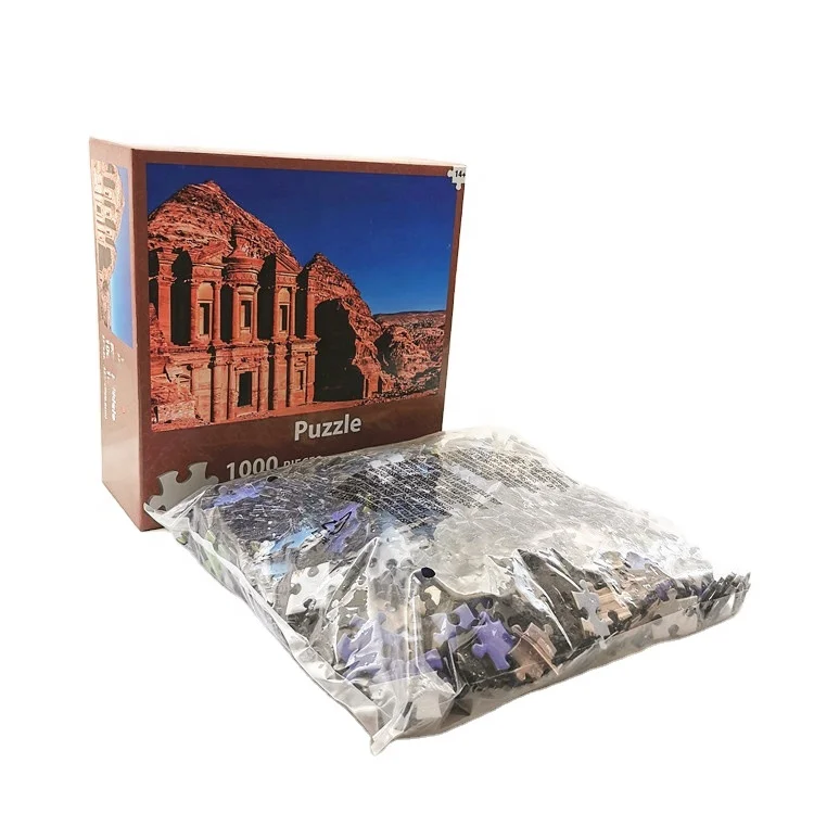 
high quality custom puzzle factory price 1000 piece cardboard large jigsaw puzzle for adults 