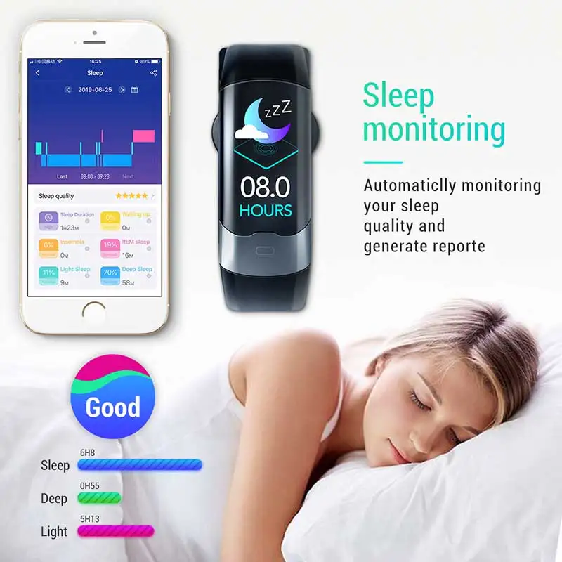 2020 Bluetooth ecg ppg hrv montre