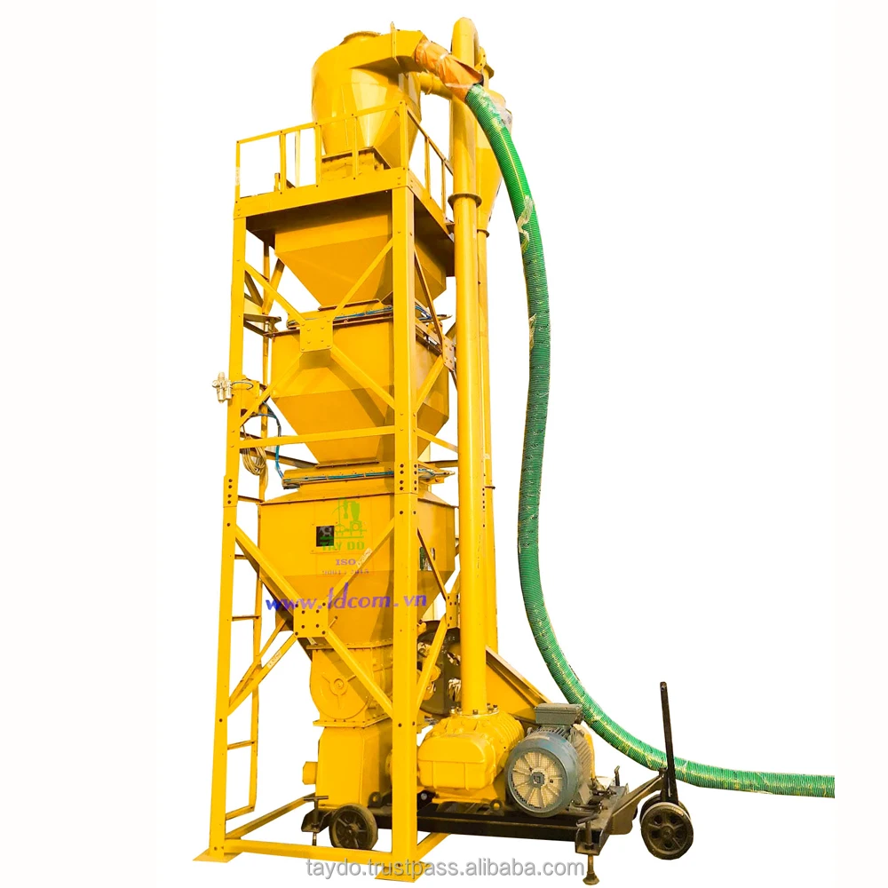 Пневматическая система конвейера для рисовой шелухи сочетает в себе высококачественный резервуар для взвешивания