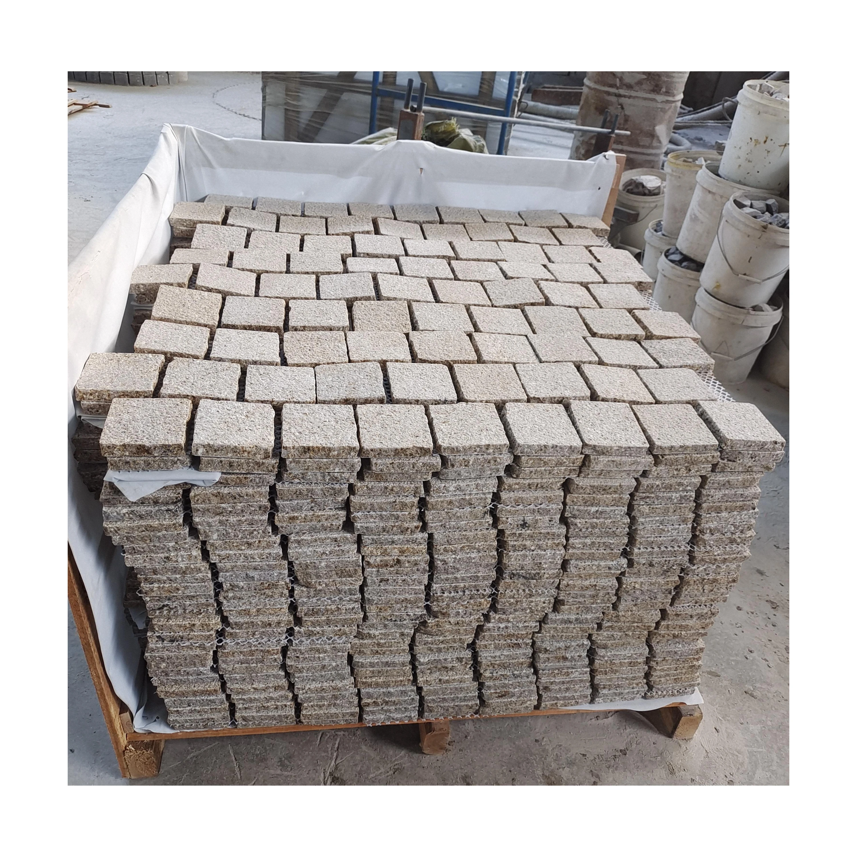 SHIHUI Outdoor Garden Walkway Pavers Landscaping Stone Granite G682 Floor Tiles Granite Driveway Pavers Stone