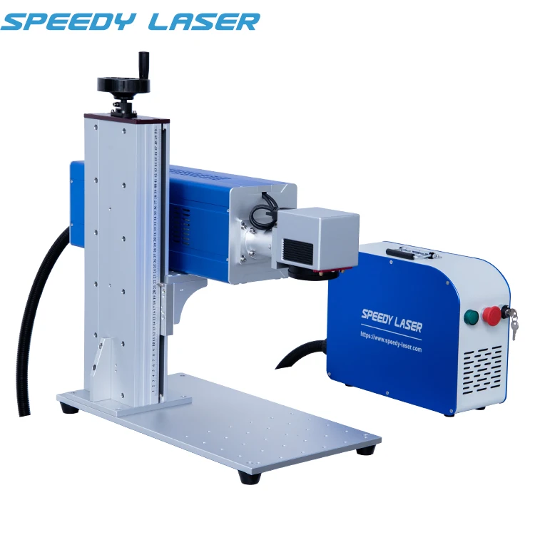 Small galvo co2 laser marker stamp making machine DAVI 30W CO2 laser engraving drawing machine for wood, leather, coconut, craft