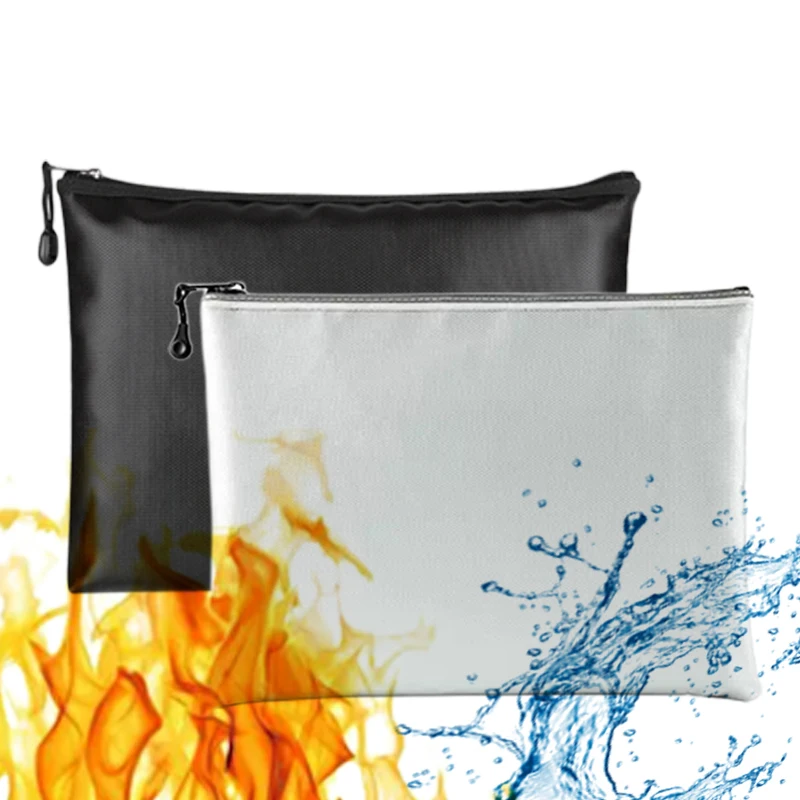 Best A4/A5/A6 Safe Bag Extra Large File Money  Holder Silicone Coated Fireproof Waterproof Fire Proof Containers for Documents