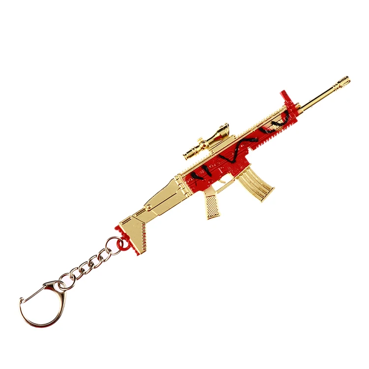 Chicken-eating Toy Jedi survival pendant metal weapon set level 3 head model equipment peace elite pendant