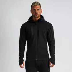 Competitive Price chinese men jacket With Spot wholesale  Sportswear Gym Tight Training Sweatshirts Fitness Jackets