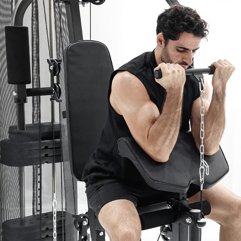 Single Station Integrated Trainer Home Commercial Exercise Fitness Strength Combination Equipment Multi Functional Station