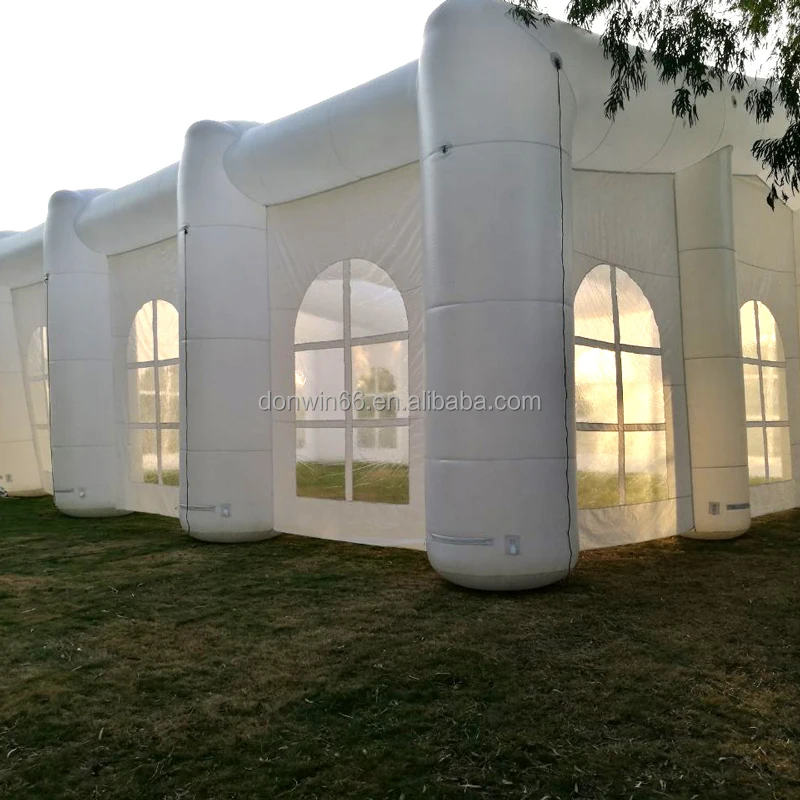 Customized Led Light Event Tent White Outdoor Inflatable Nightclub Tent Durable Inflatable Lighting Wedding Party Cube Tent