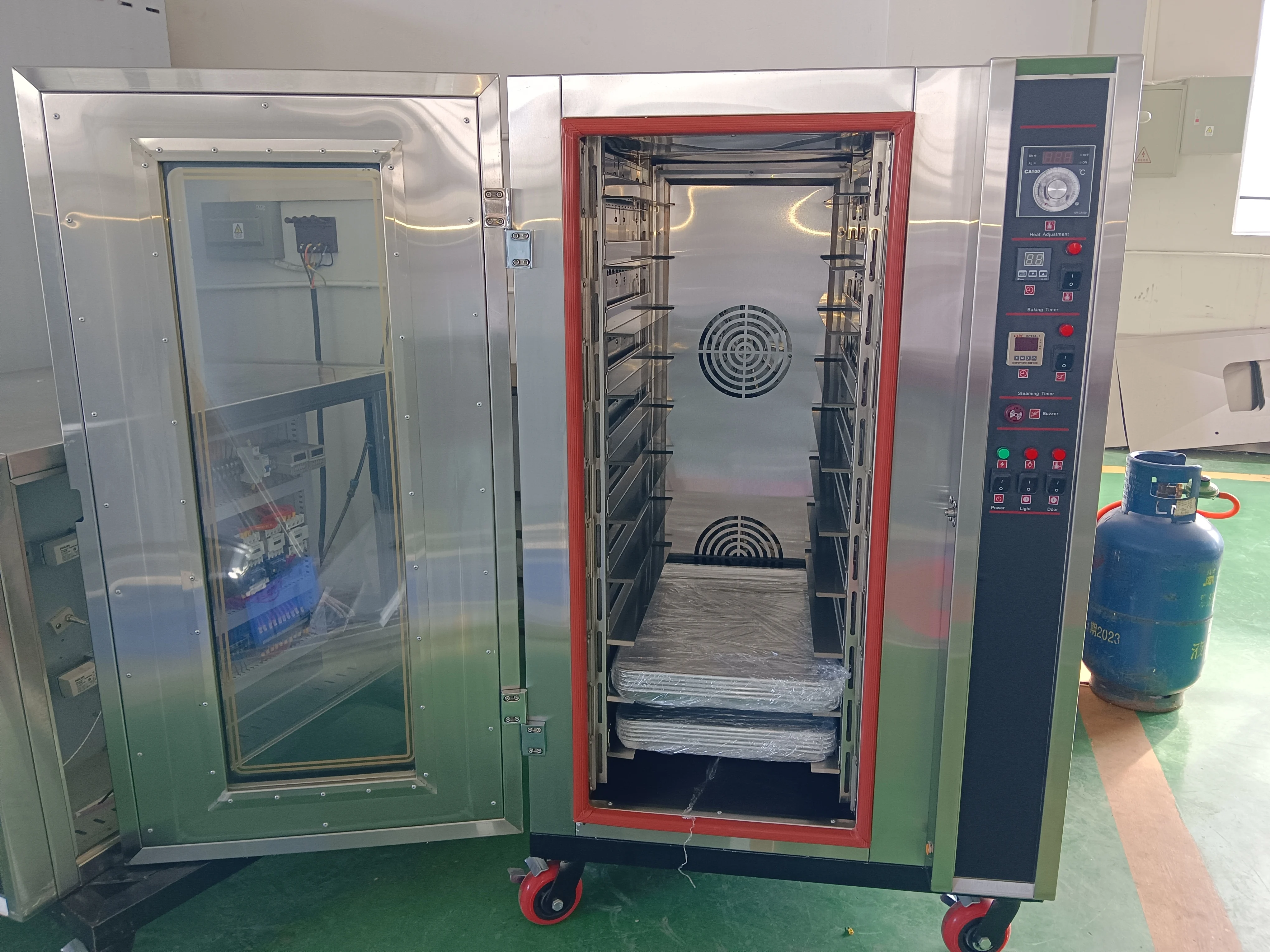 10-Tray Commercial Hot Air Convection Oven Electric & Gas for Bakery Use-Baking Pizza & Cake Core Component Engine