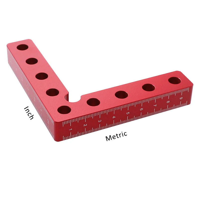 
90 Degree Positioning Squares Right Angle Clamps Aluminum Alloy Corner Clamp Clip Block for Carpentry Frame Box Cabinets Drawer 